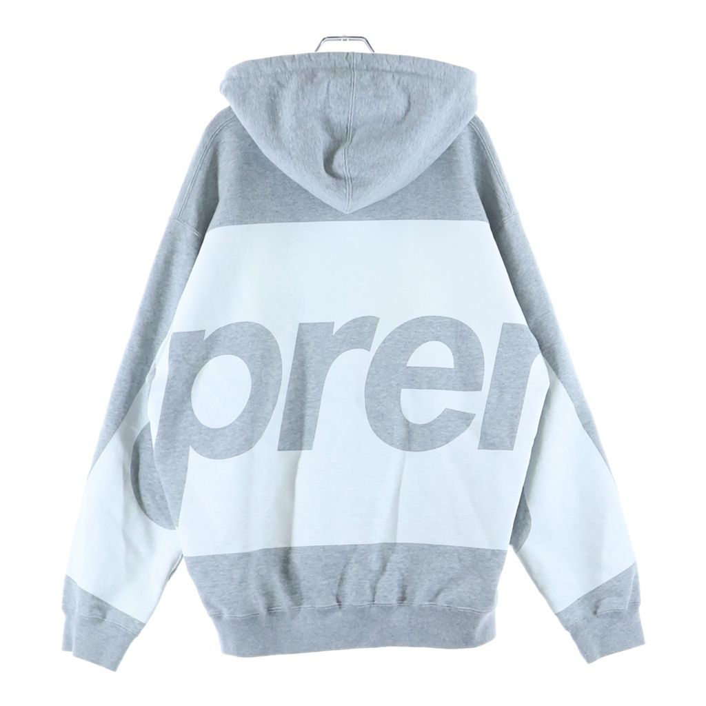 SUPREME (シュプリーム) 21SS Big Logo Hooded Sweatshirt ビッグロゴ プルオーバー スウェットパーカー グレー