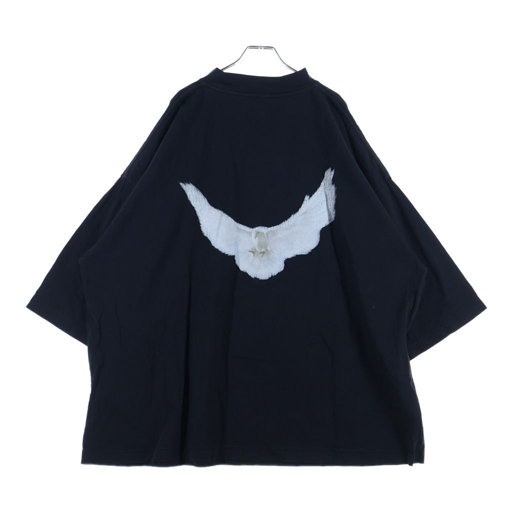 YEEZY GAP (イージーギャップ) Engineered By Balenciaga バックプリント半袖Tシャツ ブラック