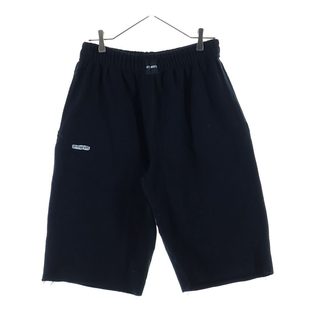 VETEMENTS (ヴェトモン) Sweat Shorts Pants スウェットショートパンツ ブラック MAH19PA209