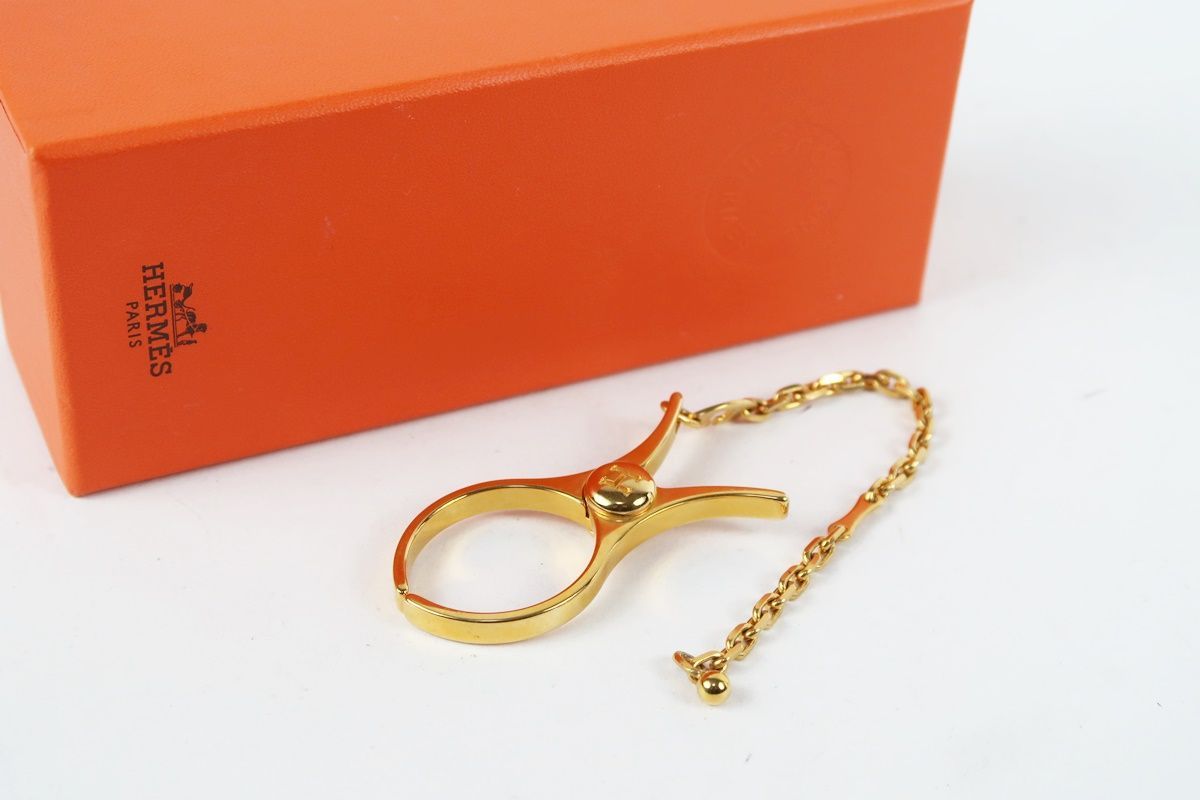 美品】HERMES エルメス グローブホルダー ゴールド ブランド 小物