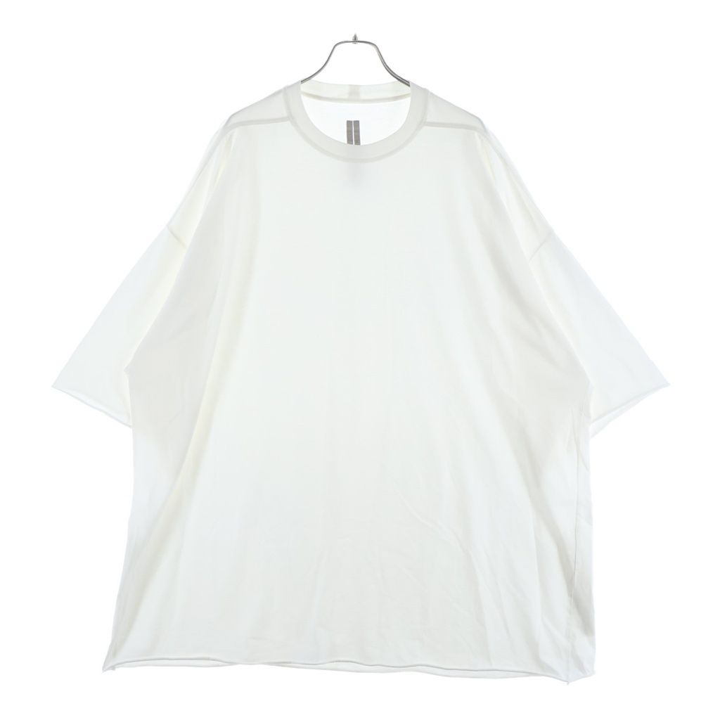 Rick Owens (リックオウエンス) 25SS TOMMT-T トミー オーバーサイズ 半袖Tシャツ カットソー ホワイト RU01E5283-JA