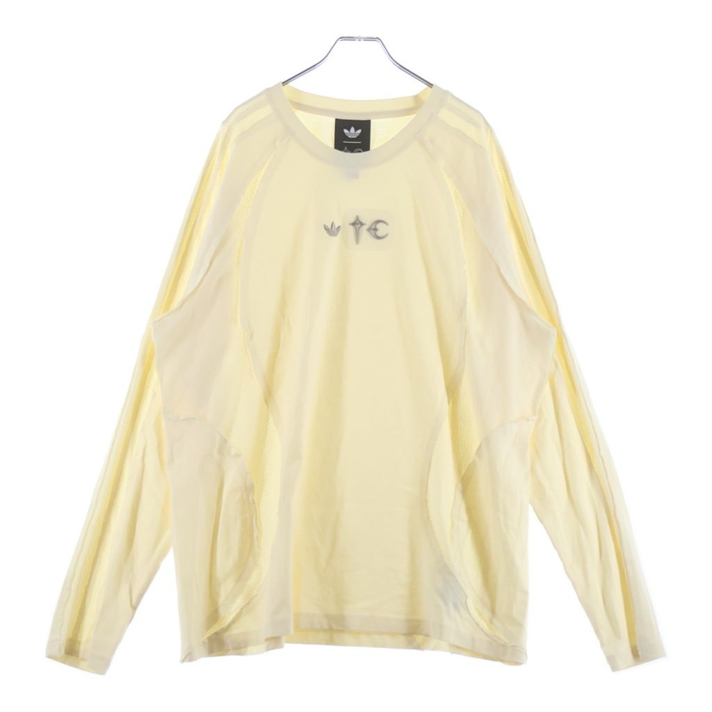 adidas (アディダス) 25AW × Thug Club TEAMGEIST LONG SLEEVE T-SHIRT ×サグクラブ チームガイスト ロングスリーブ Tシャツ ロンT ホワイト KC2198