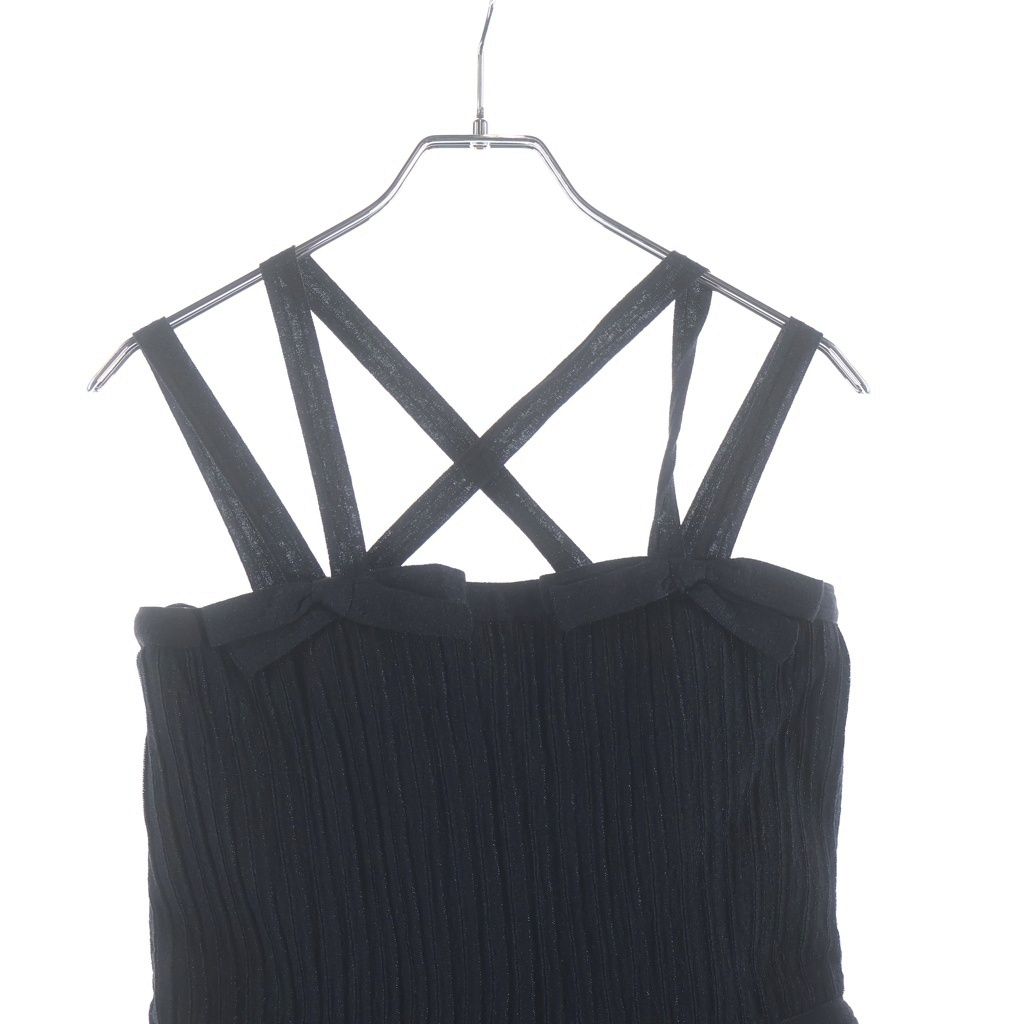 CHANEL (シャネル) ノースリーブワンピース ブラック #34 P3355K0084