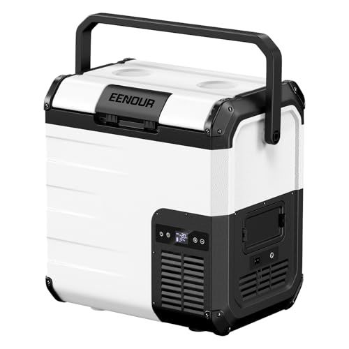 【新品】EENOUR コードレス冷温庫 D18 PRO 18L -20℃?60℃ バッテリー内蔵可能 冷凍・保温両用 車載冷蔵庫 両開きフタ コンプレッサー式 4WAY電源対応 AC100V DC12V/24V 電池 ポータブル冷蔵庫 急速冷 7f065cc3