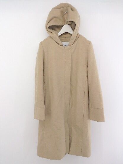 ◇ Andemiu アンデミュウ ウール 長袖 コート サイズS キャメル レディース P 【中古】 【1209020001052】