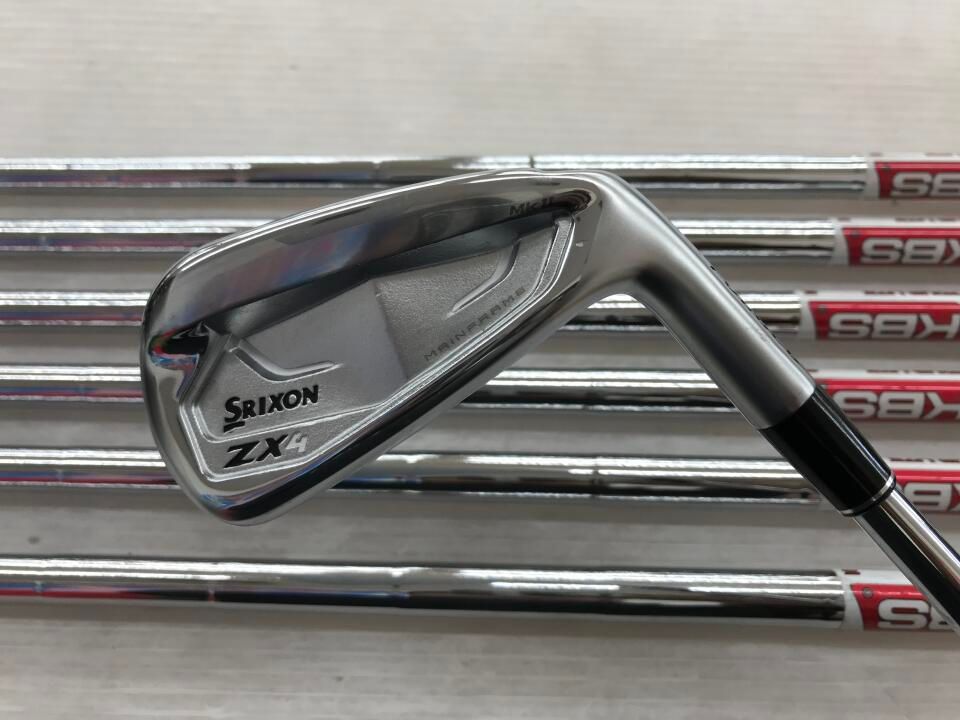 ダンロップ　SRIXON ZX4 Mk2　KBS TOUR LITE　Sフレックス　アイアンセット　中古【最短即日発送】