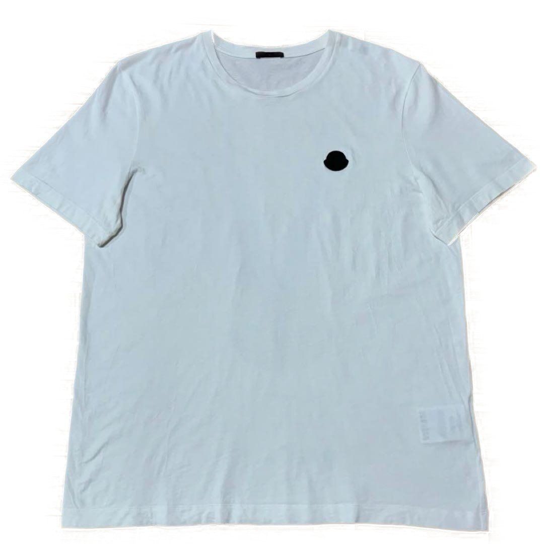 モンクレール　ラバーワッペン　L ホワイト　Tシャツ　国内正規品 5S501