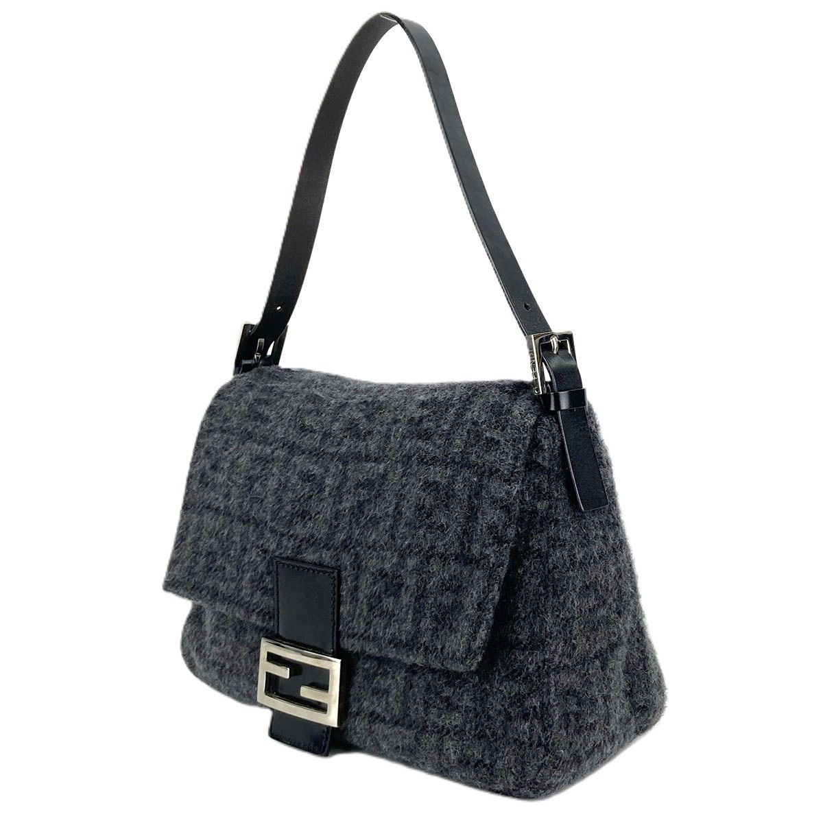FENDI フェンディ マンマバケット ズッカ柄 ハンドバッグ レディース 