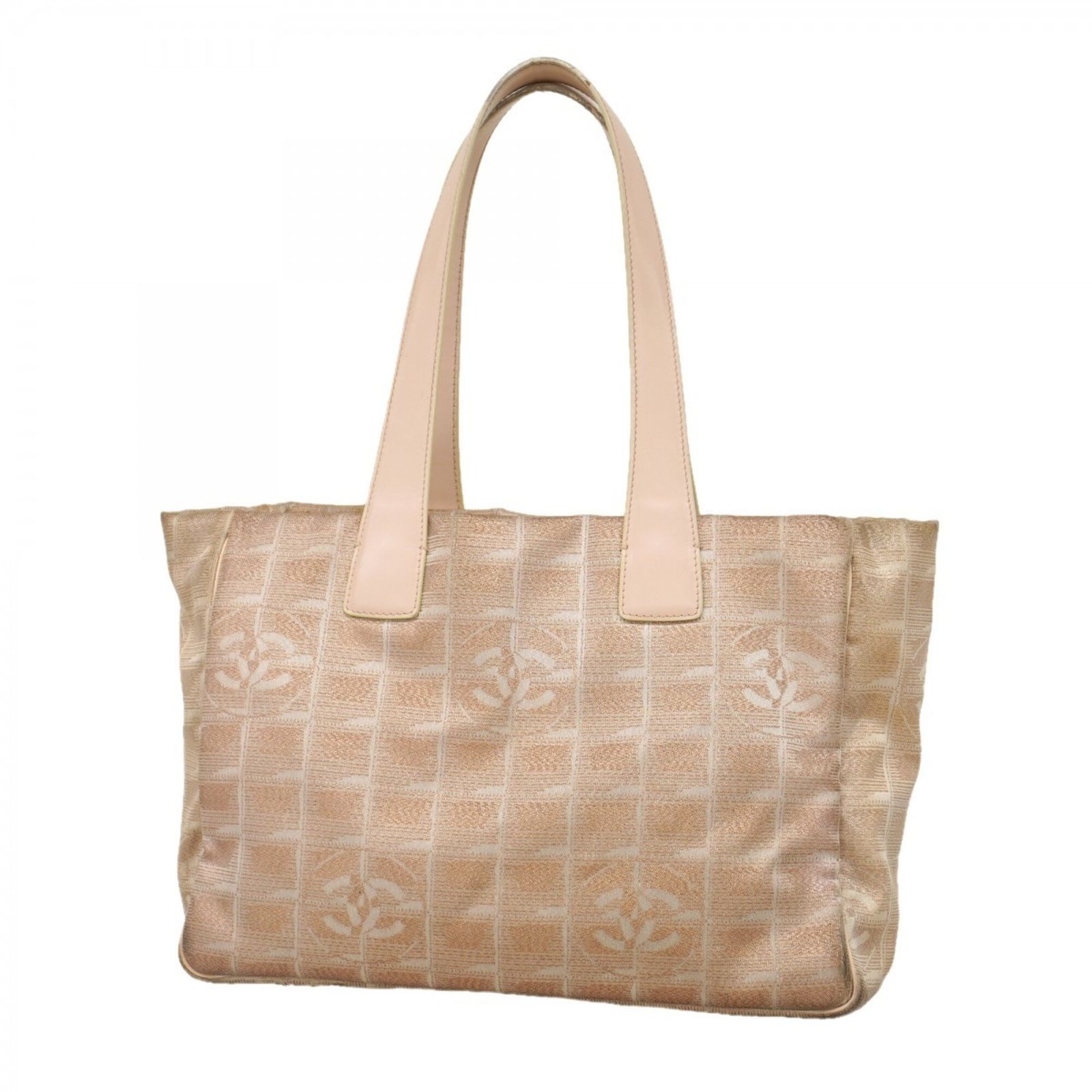 シャネル(Chanel) シャネル トートバッグ ニュートラベル ナイロン ベージュ シャンパンゴールド レディース