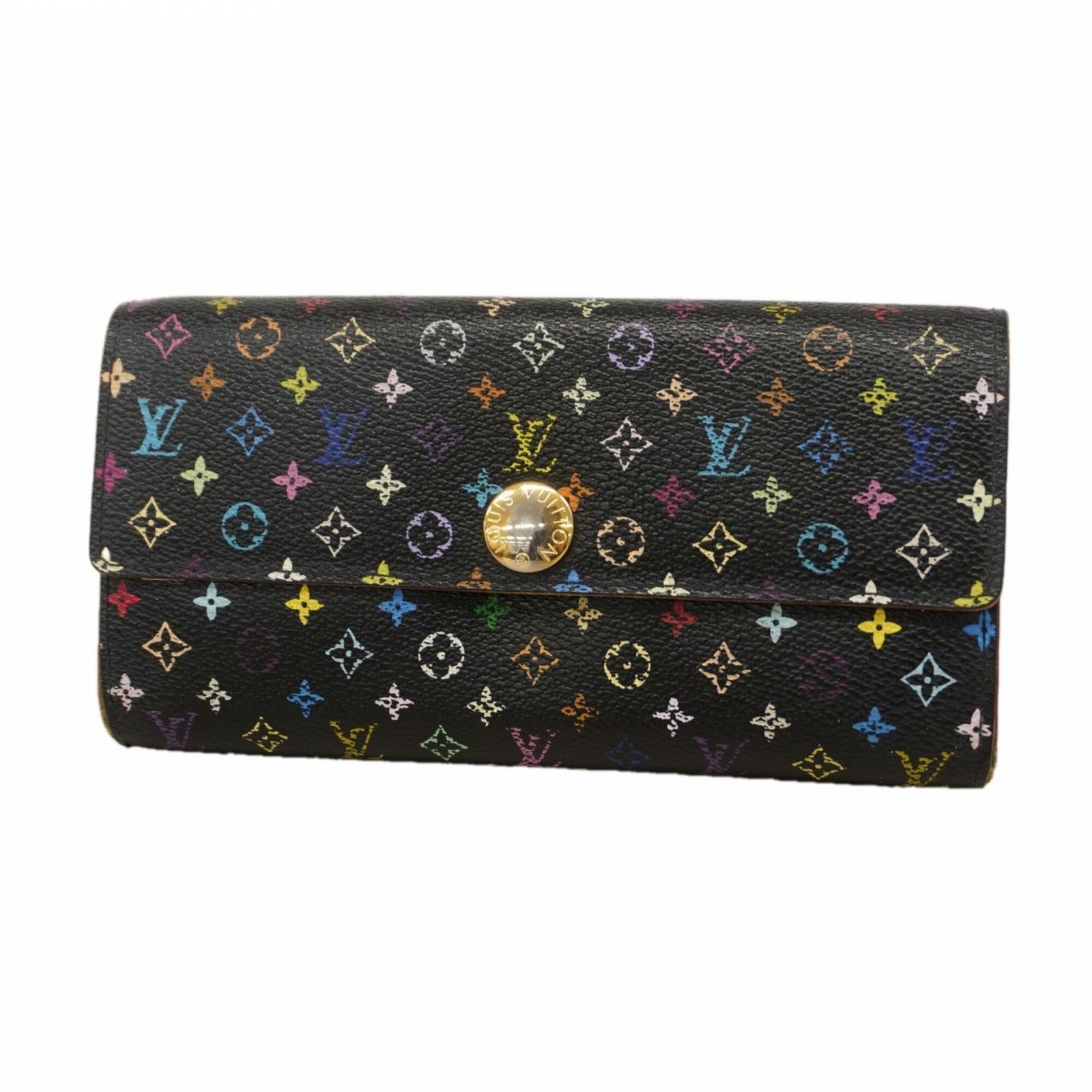 ルイ・ヴィトン(Louis Vuitton) ルイ・ヴィトン 長財布 モノグラム・マルチカラー ポルトフォイユサラ M93748 ピスタッシュレディース