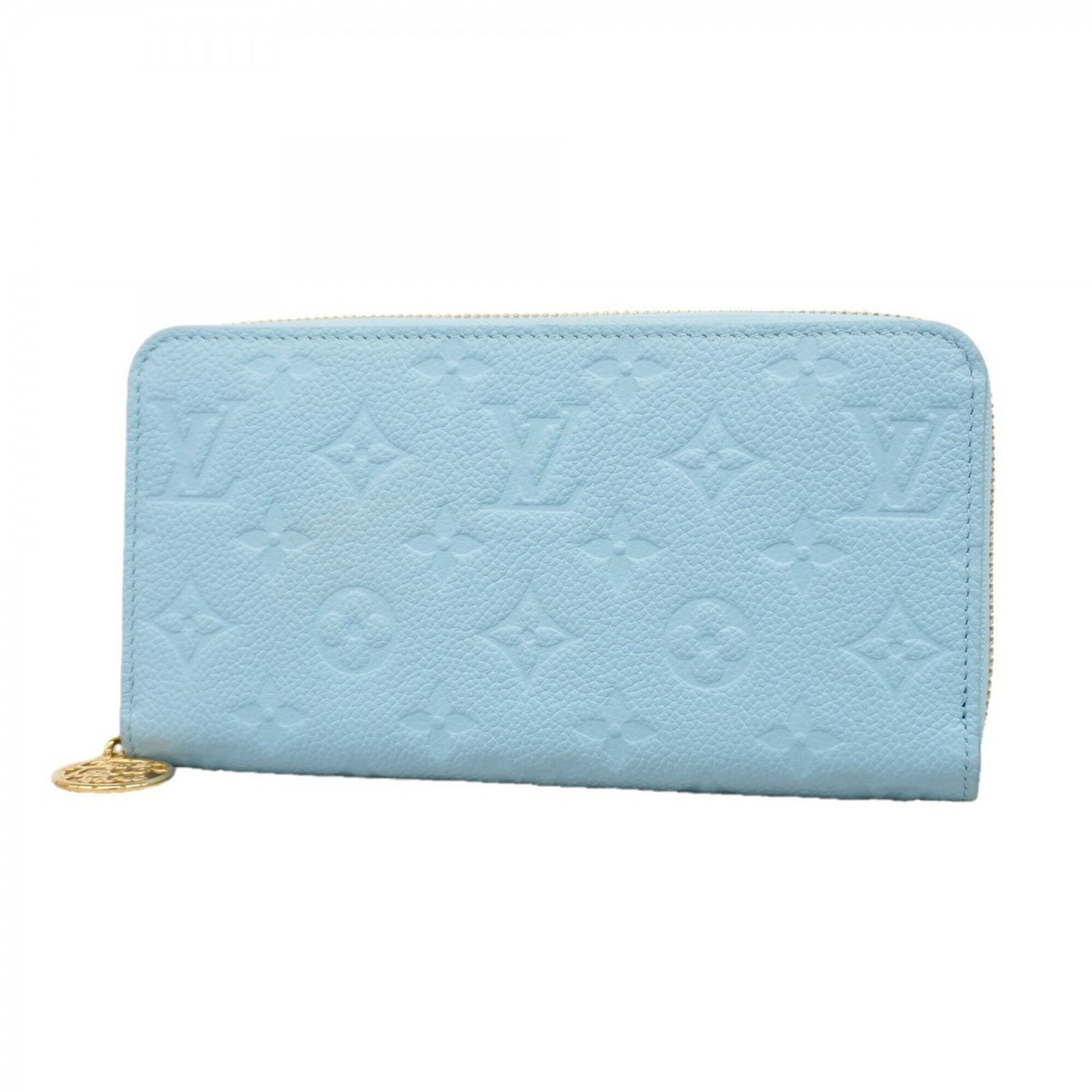ルイ・ヴィトン(Louis Vuitton) ルイ・ヴィトン 長財布 モノグラム・アンプラント ジッピーウォレット M28294 グレープブルーレディース