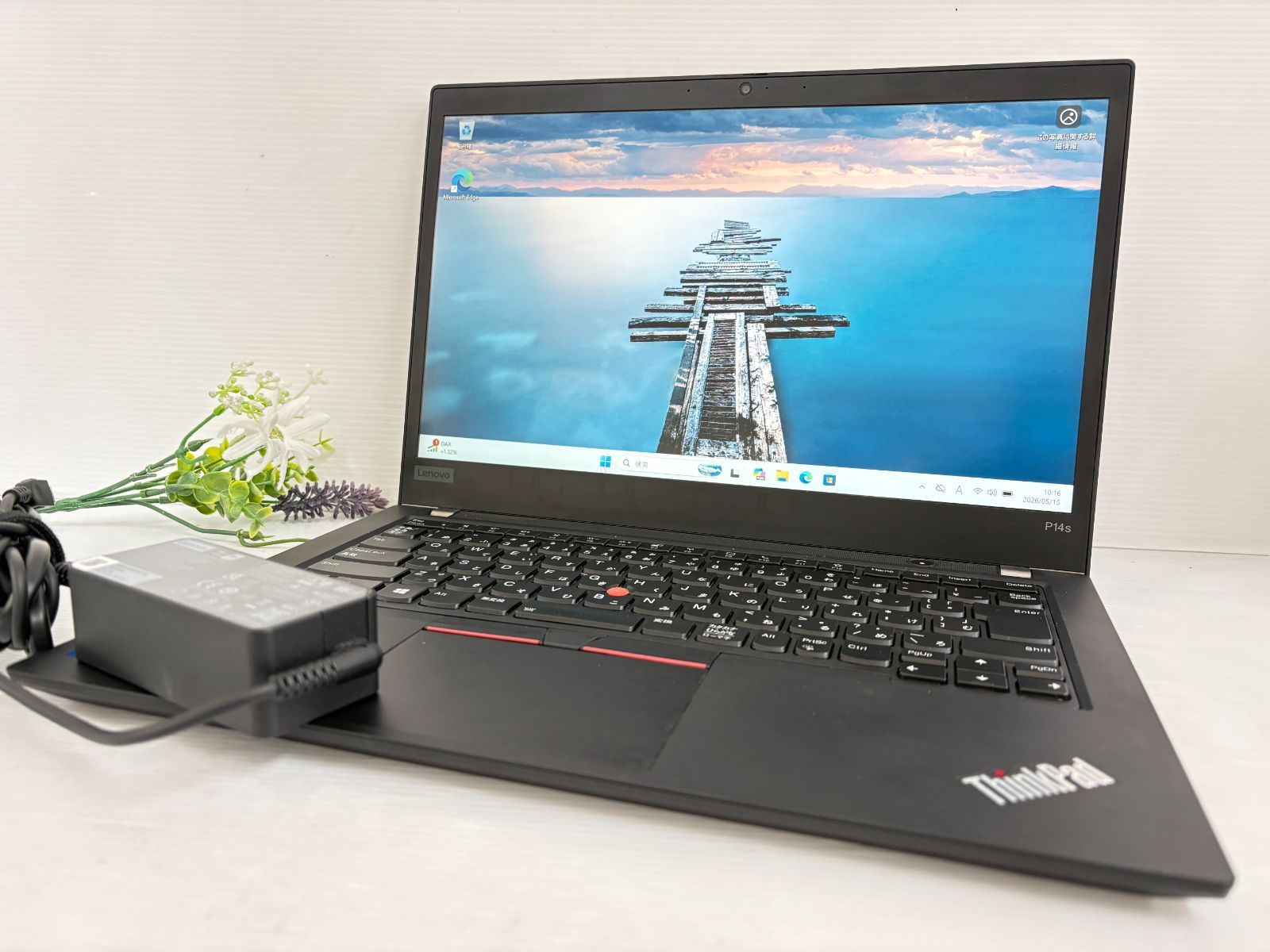 【良品 バッテリー良好】Lenovo ThinkPad P14S Gen2 20VYS09200 Core i7(1165G7)2.8GHz/RAM:16GB/SSD:512GB 14インチFHDタッチ T500 動作品