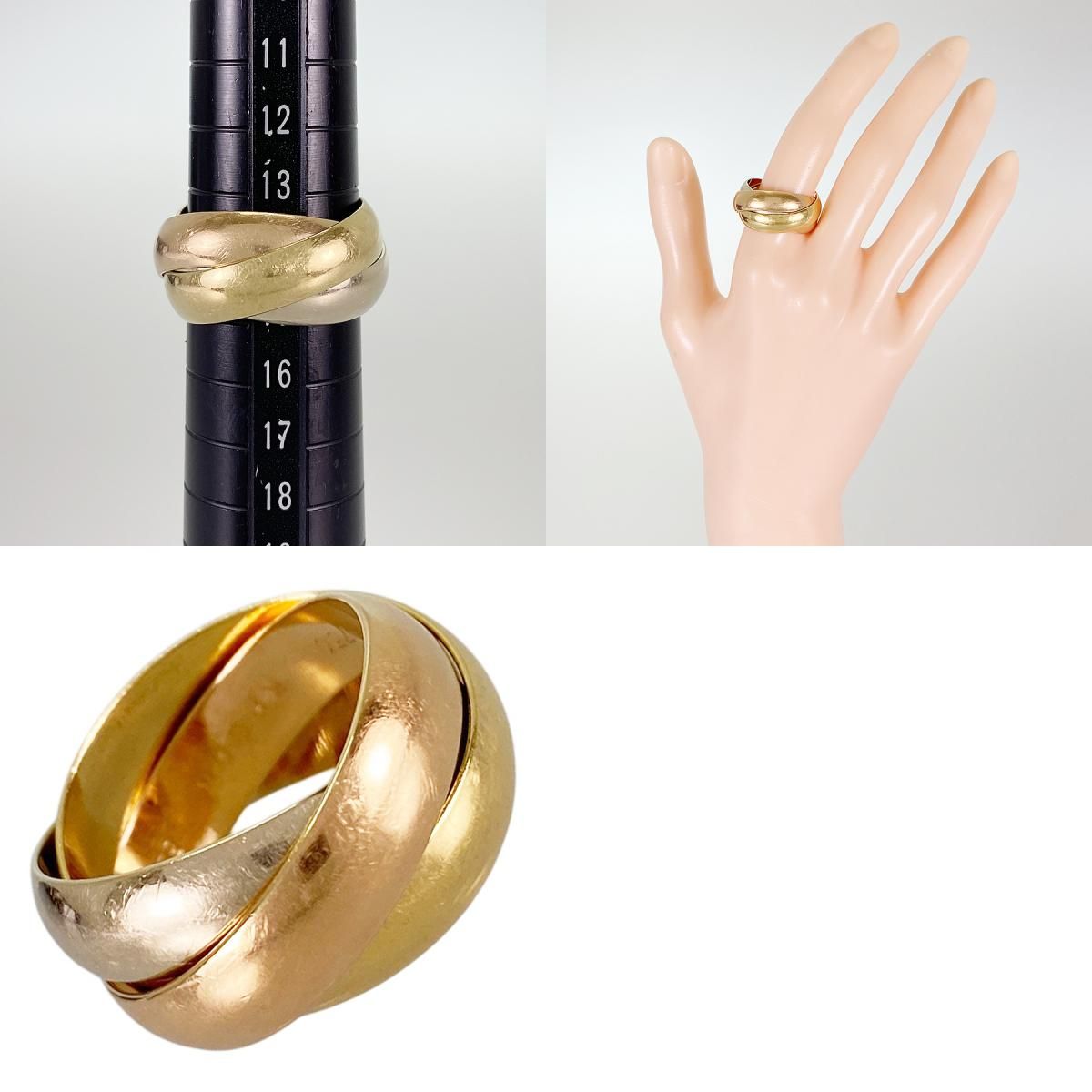 カルティエ Cartier トリニティ LM K18YG 15号(55) リング sss【中古