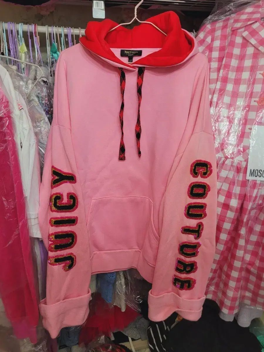 JUICY COUTURE ジューシークチュール ピンク フードTシャツ