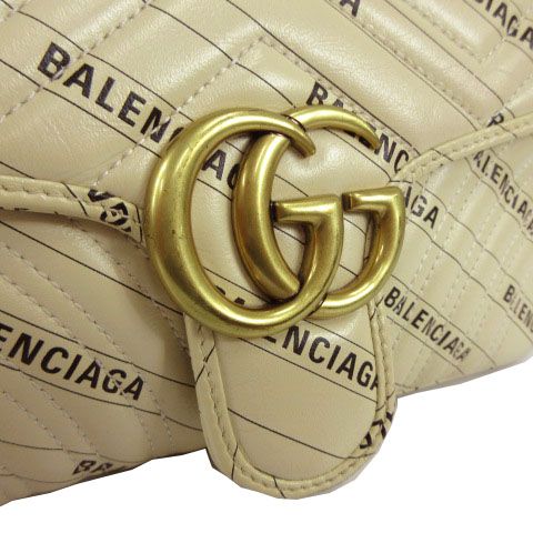グッチ GUCCI ×バレンシアガ BALENCIAGA GGマーモント ハッカー