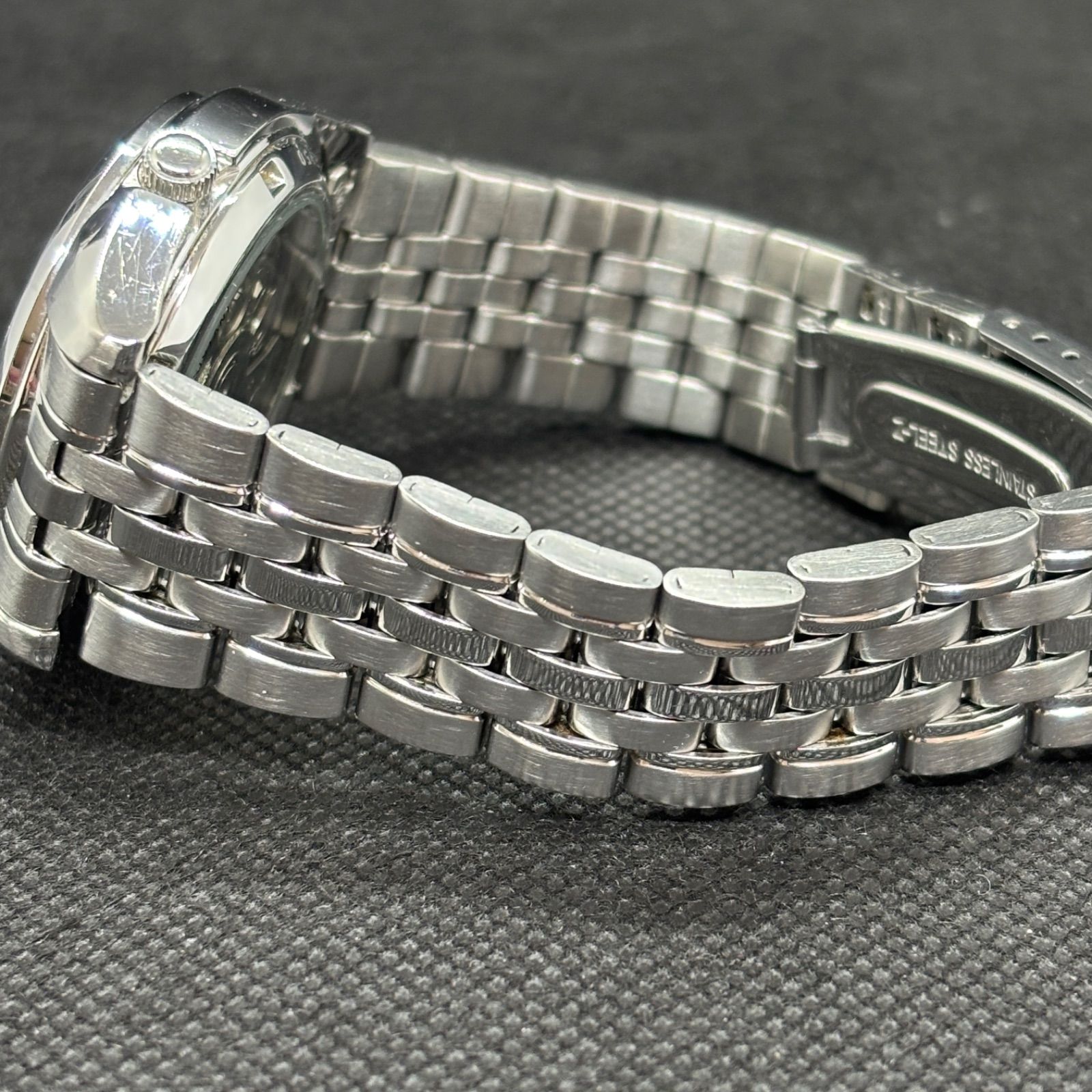 美品　SEIKO5 21石　裏蓋スケルトン　デイデイト7S26-01V0 自動巻 美品SEIKO5 21石裏蓋スケルトンデイデイト7S26-01V0 自動巻