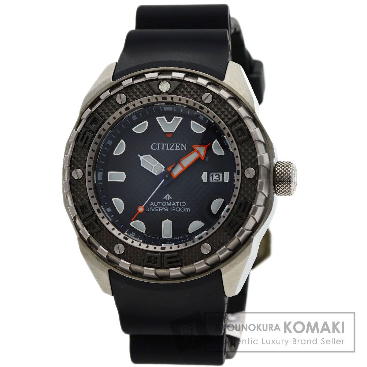 CITIZEN シチズン NB6004-08E プロマスター メカニカルダイバー 腕時計 チタン ラバー メンズ [中古]