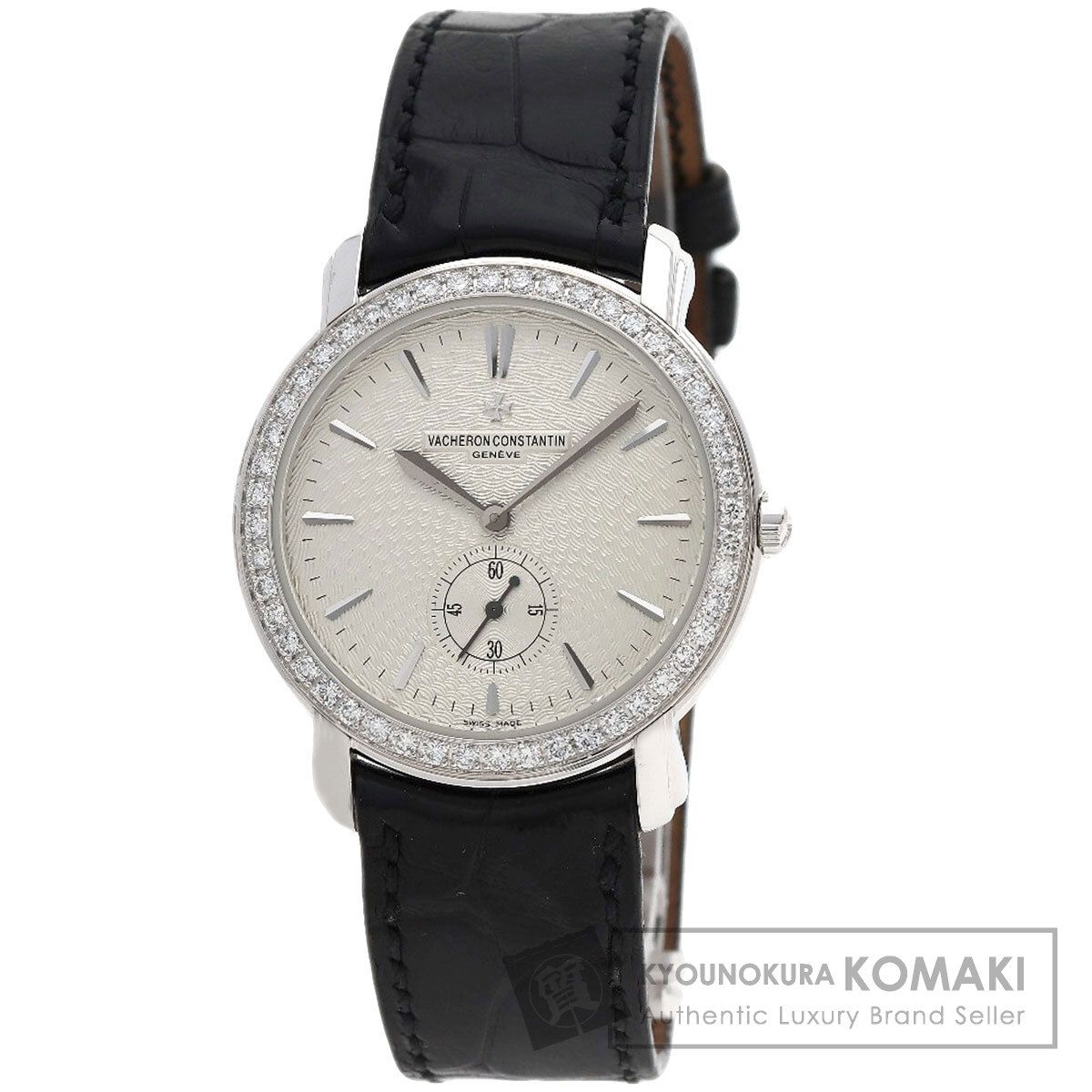 VACHERON CONSTANTIN ヴァシュロン・コンスタンタン 81000/000G マルタ グランクラシック 腕時計 K18WG 革 ダイヤモンド メンズ [中古]