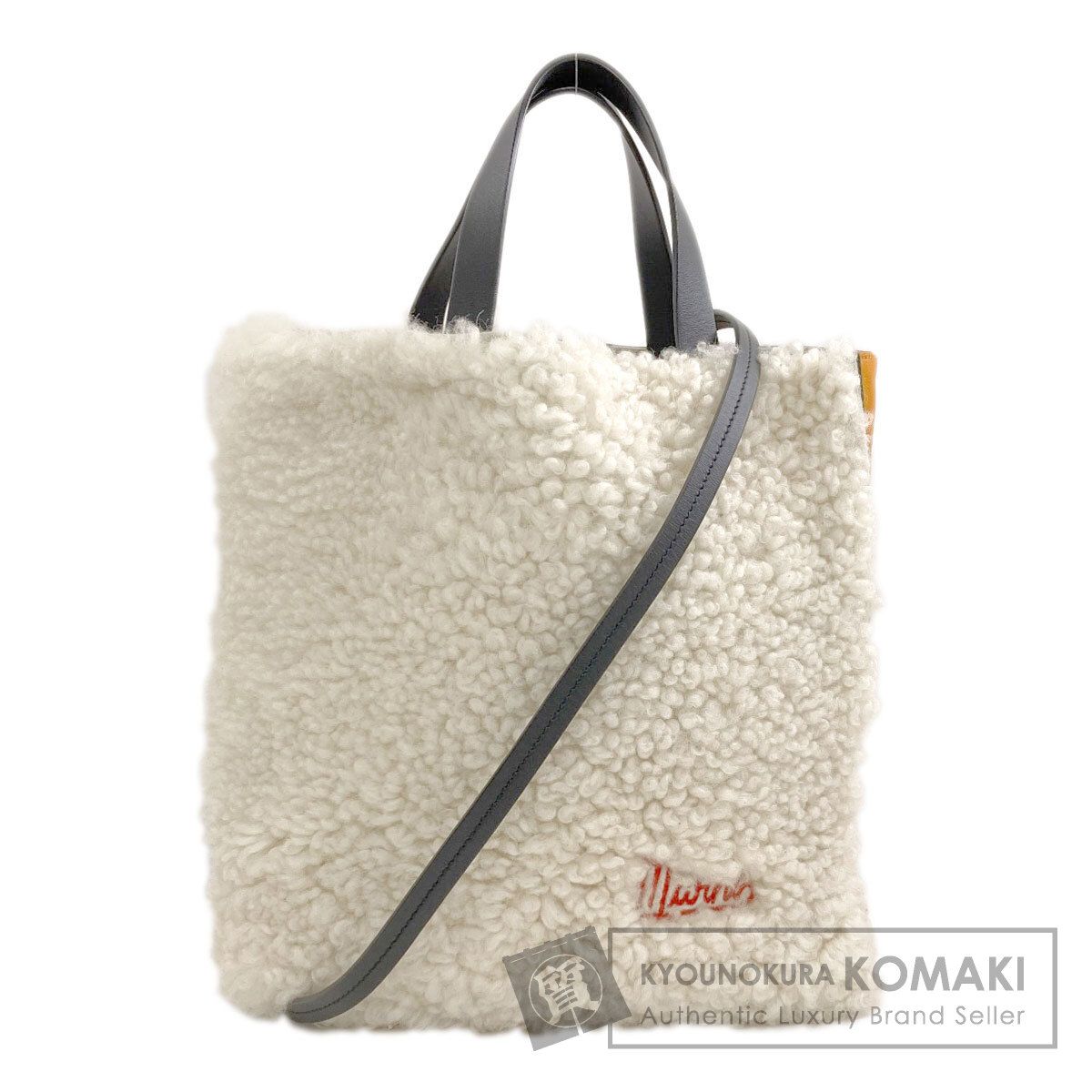 MARNI マルニ 2WAY ハンドバッグ レザー ムートン レディース [中古]