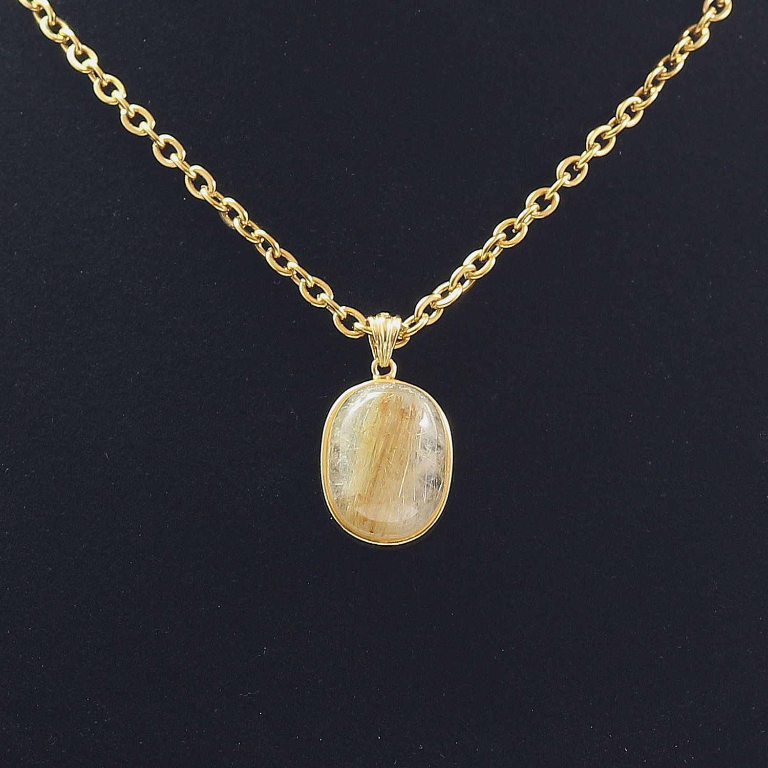 新作入荷，正規品 天然石 ネックレス 太針の圧倒的存在感 ルチル 