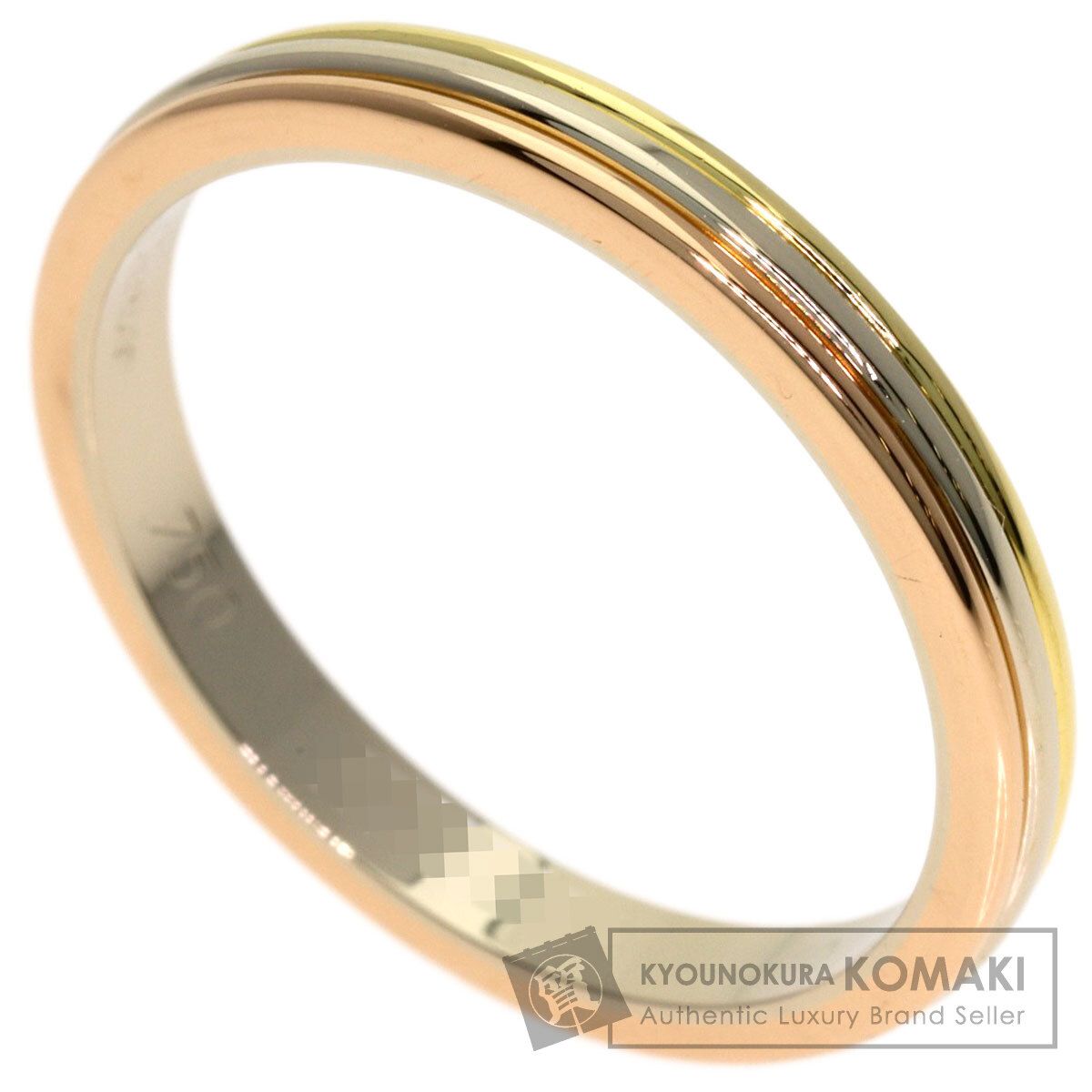 CARTIER カルティエ 3カラー #60 リング・指輪 K18YG K18PG K18WG レディース [中古]
