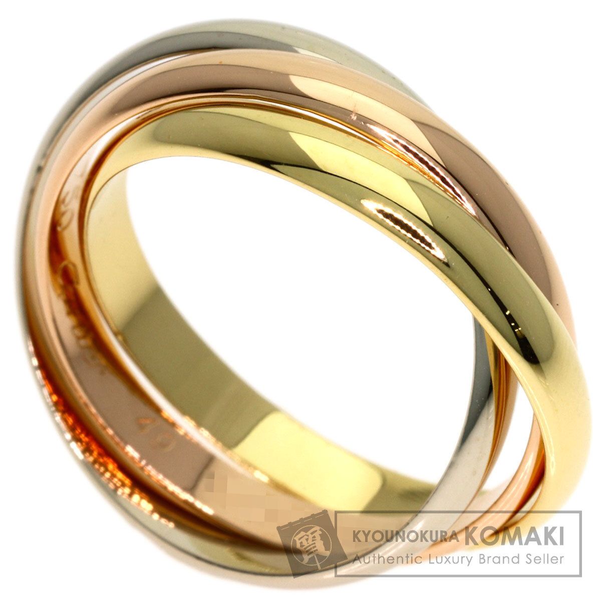 CARTIER カルティエ トリニティ XS #49 リング・指輪 K18YG K18PG K18WG レディース [中古]