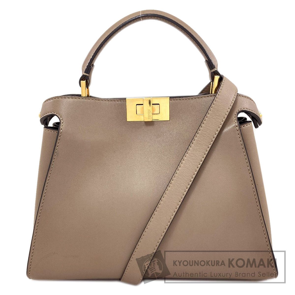 FENDI フェンディ ピーカブー エッセンシャリー 2WAY ハンドバッグ カーフ レディース [中古]