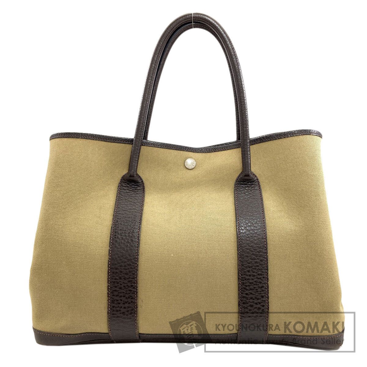 HERMES エルメス ガーデンパーティPM シルバー金具 トートバッグ トワルオフィシェ レディース [中古]