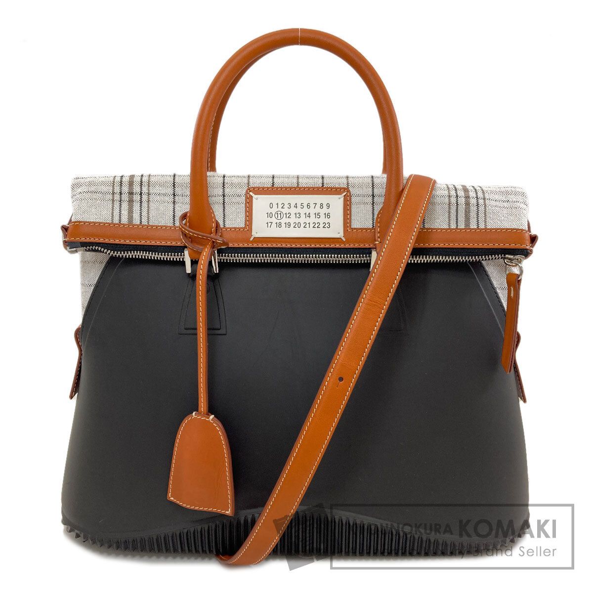 MaisonMargiela メゾン・マルジェラ 5AC 2WAY ハンドバッグ ラバー キャンバス レディース [中古]