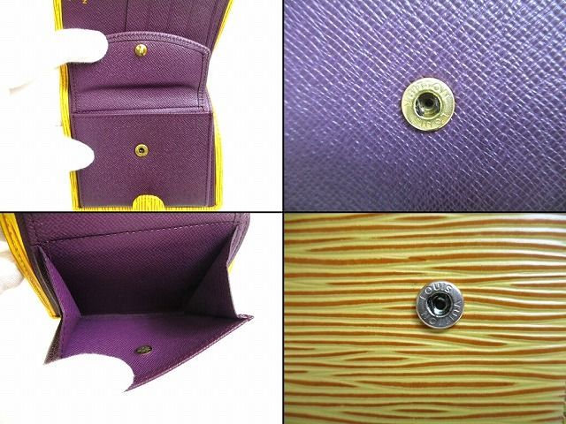 ルイヴィトン LOUIS VUITTON エピ ポルト ビエ コンパクト 2つ折り