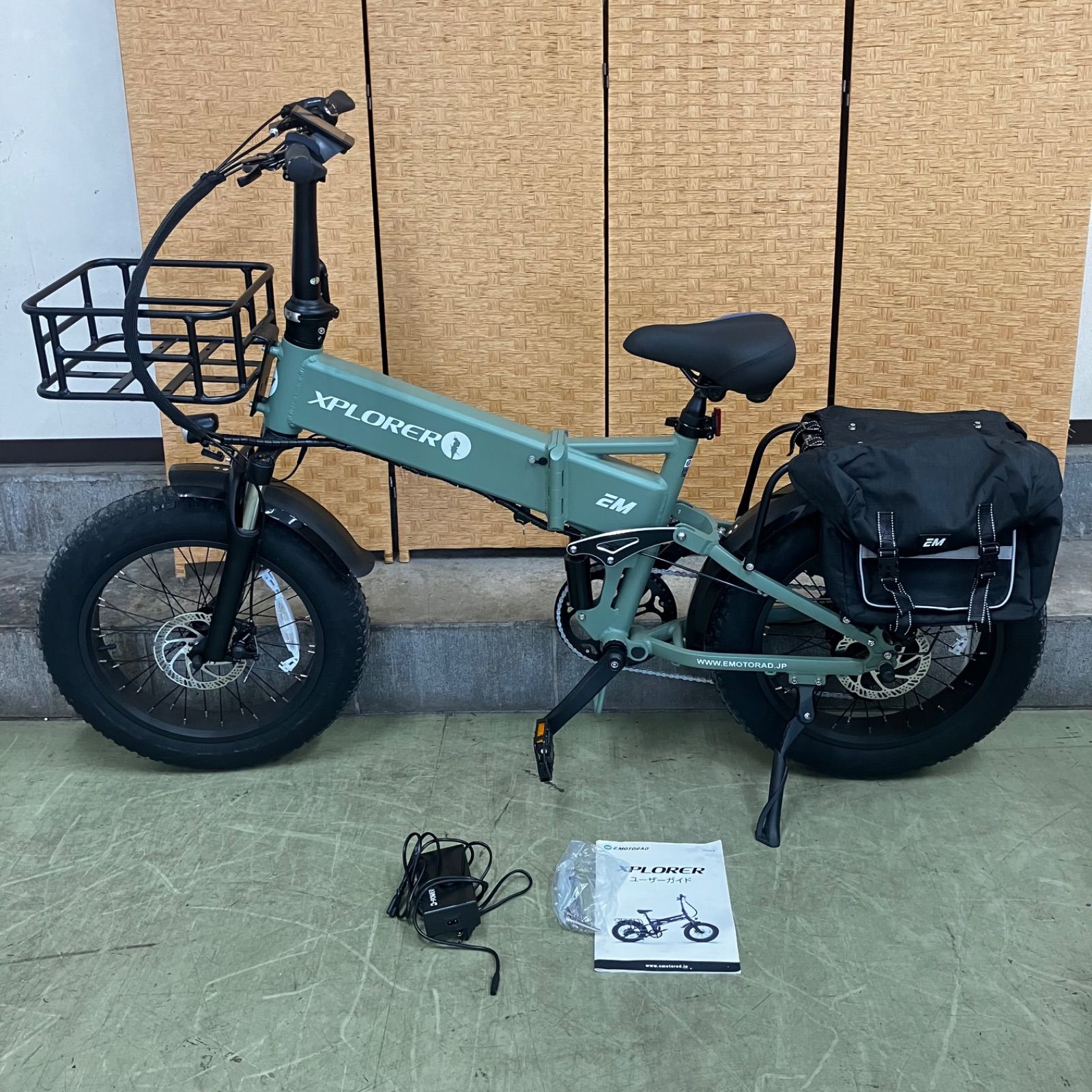 ▲ 【値下げ交渉可能】美品！EMOTORAD XPLORER 電動アシスト自転車 走行距離2.8km ファットタイヤ フルサスペンション 15Ah大容量バッテリー 直接引き取り歓迎！横浜市保土ヶ谷区