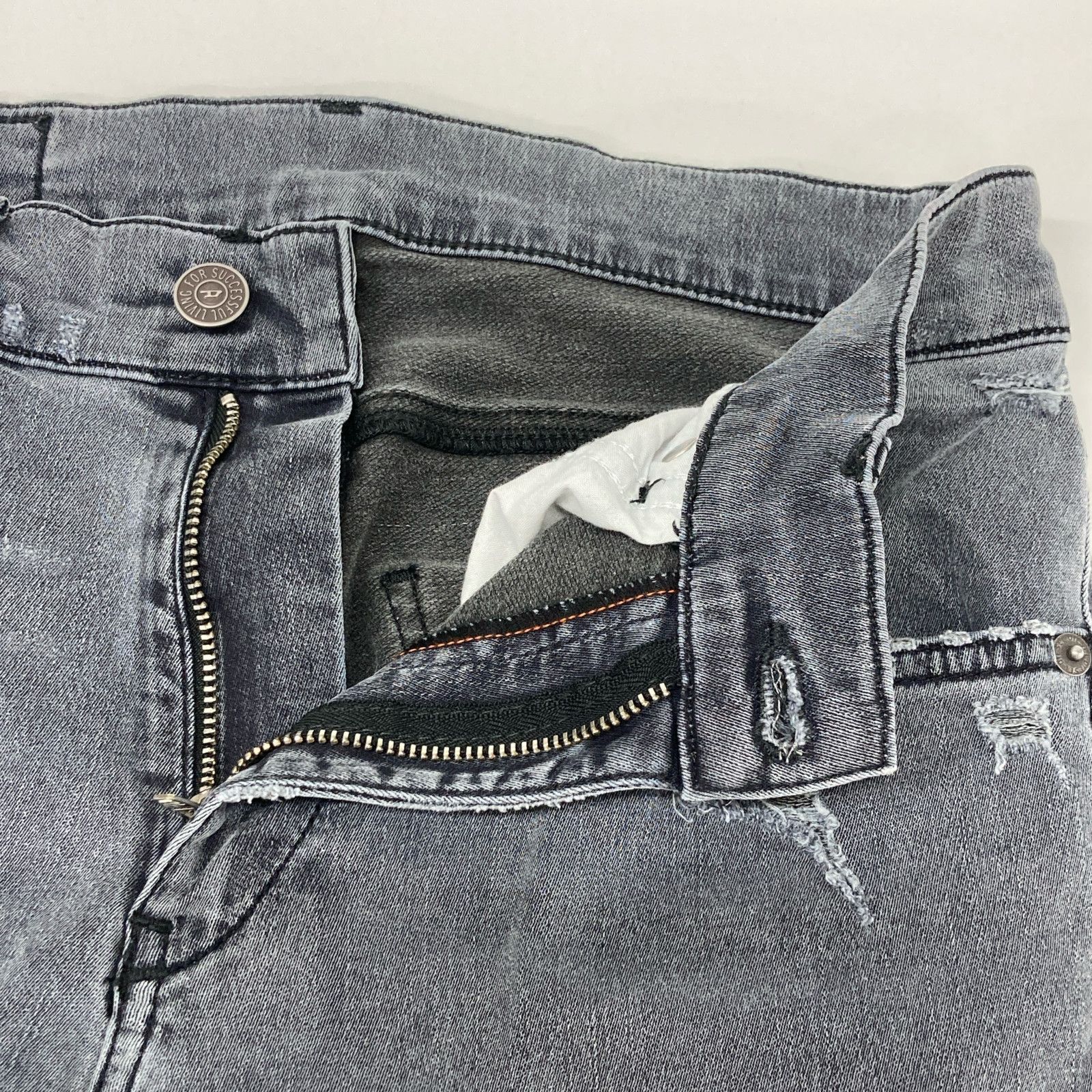 DIESEL ディーゼル グレー D-STRUKT-Z-NE スキニーデニムパンツ 26 