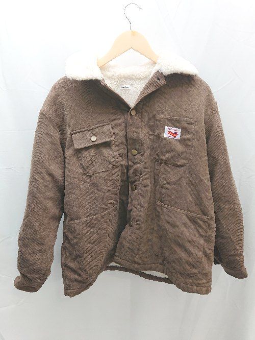 ■ PairPair　ペアペア コーデュロイ　ボア　ボタン 長袖 ジャケット サイズM ブラウン系 レディース E 【1212260012313】