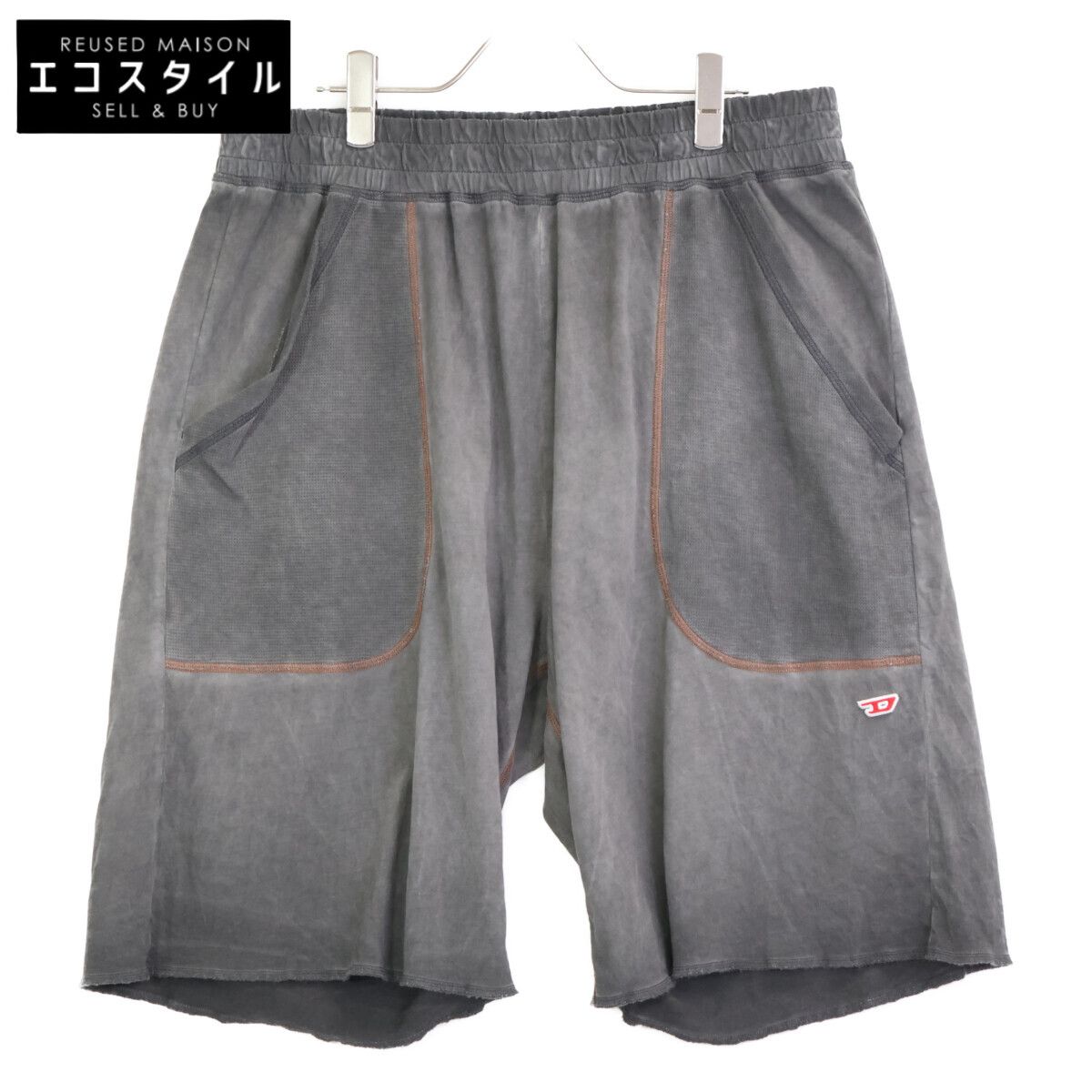 DIESEL ディーゼル A12906 ダークグレー P-BASK ショートパンツ XL
