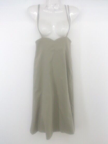 ◇ PROPORTION BODY DRESSING 膝下丈 キャミソールワンピース サイズ3 グレー系 カーキ系 レディース P 【1301260010914】