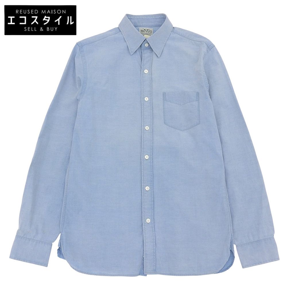 RRL　ダブルアールエル　コットン シャンブレー シャツ トップス メンズ ライトブルー S　S 170/92A