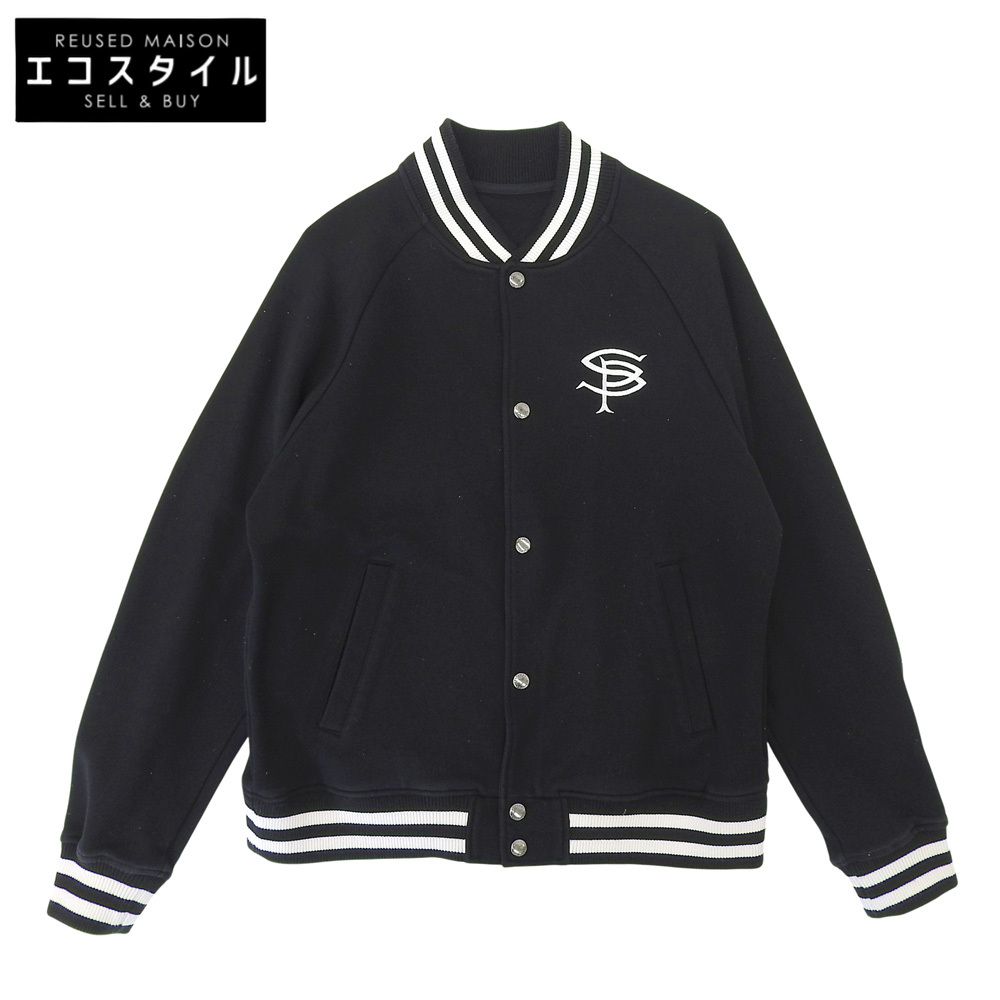 SOPHNET.　ソフネット　COMPACT DOUBLE KNIT SP LOGO VARSITY JACKET ジャケット メンズ 黒 ブラック M SOPH-242049　M
