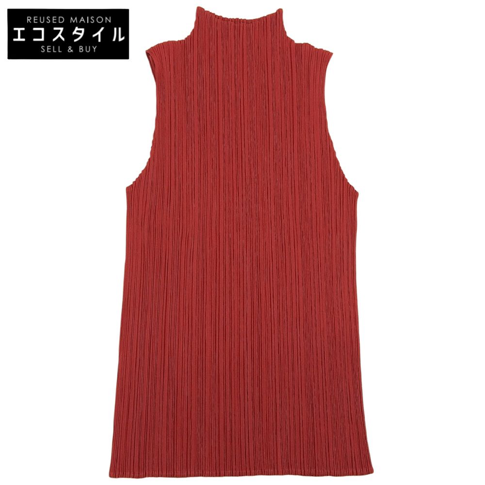PLEATS PLEASE　プリーツプリーズ　美品 ハイネックシャツ トップス レディース レッド 3 PP55JK802　3 14,938円