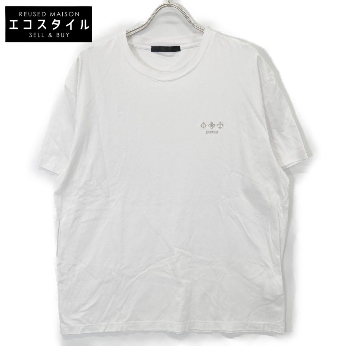 TATRAS　タトラス　24年 MTAT24S8193 ホワイト NUNKI ヌンキ コットン ロゴ Tシャツ　3