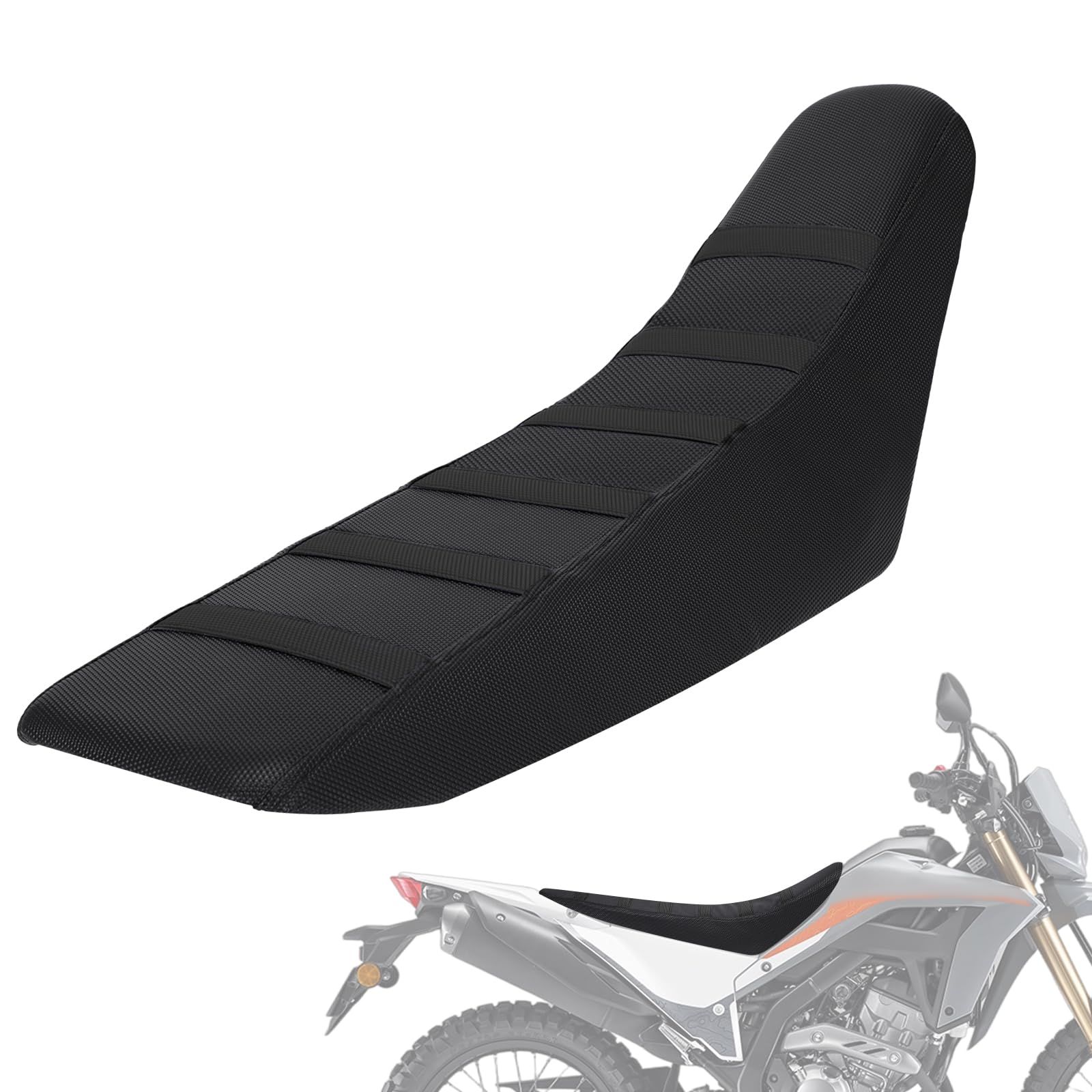 新品 JFG バイク シートカバー 防水 高弾性 滑り防止 耐磨耗性 汎用 適用車種 KLX250 CRF250L CRF300L セロー225 XT250 など オフロード モトクロス オートバイ シートカバー ‐ ブラック