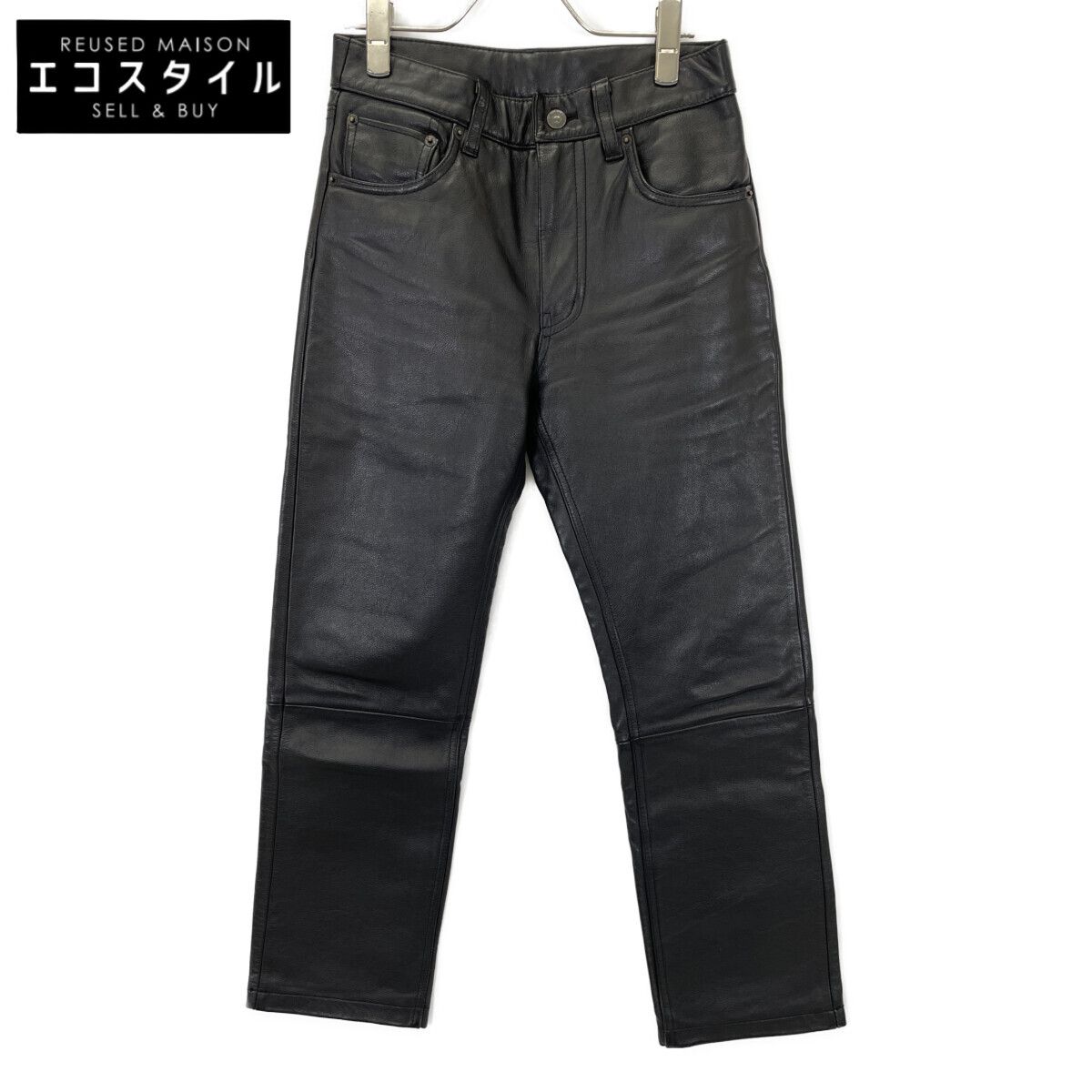 LEVI‘S　リーバイス　99年製 ブラック レザー バイカーパンツ　28×33