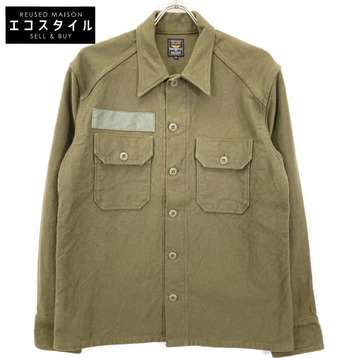 JELADO　ジェラード　CT73104 カーキ COG108 Field Shirt　Ｍ