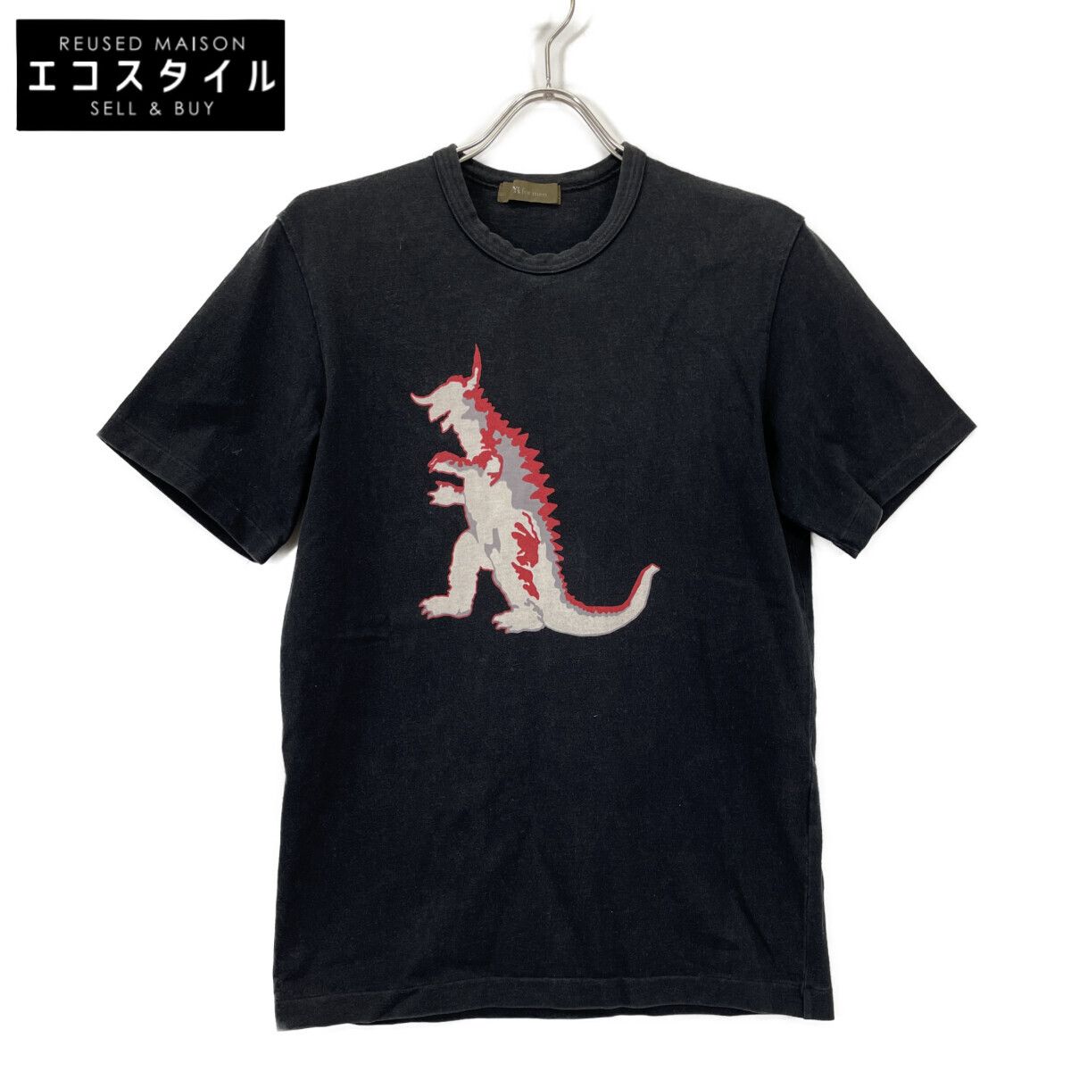 Y's for men　ワイズフォーメン　【東宝】ブラック ゴジラ Tシャツ　3