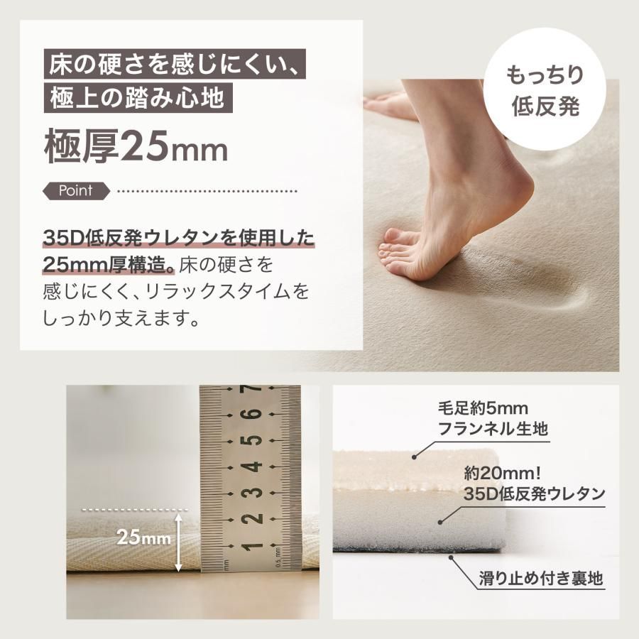 #3120 ラグ カーペット ライトグレー 185cm×240cm 約2.5畳 厚手 洗える フランネル 撥水 ラグマット 長方形 床暖房 防ダニ 滑り止め付 ※一部地域離島別途配送料有 #3120 ラグ カーペット ライトグレー 185cm×240cm 約2.5畳 厚手 洗える フランネル 撥水 ラグマット 長方形 床暖房 防ダニ 滑り止め付 ※一部地域離島別途配送料有