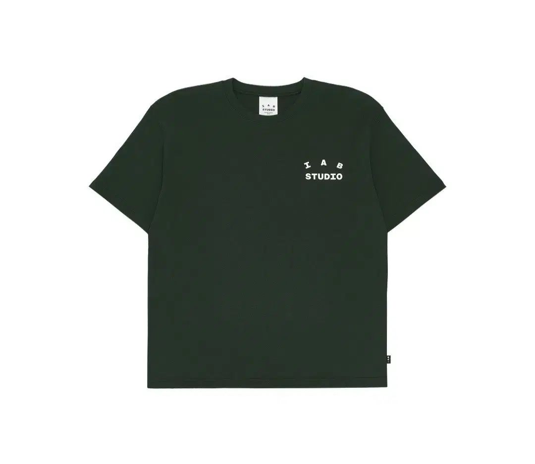 XL IAB Studio Tシャツ ディープグリーン 白