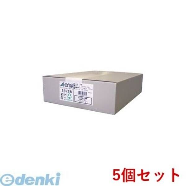 【新品・7営業日以内発送】A-one エーワン 28728×5 【5個入】パソコンプリンタ＆ワープロラベルシール［プリンタ兼用］ NEC文豪3列 18面 500シート入【沖縄離島販売不可】