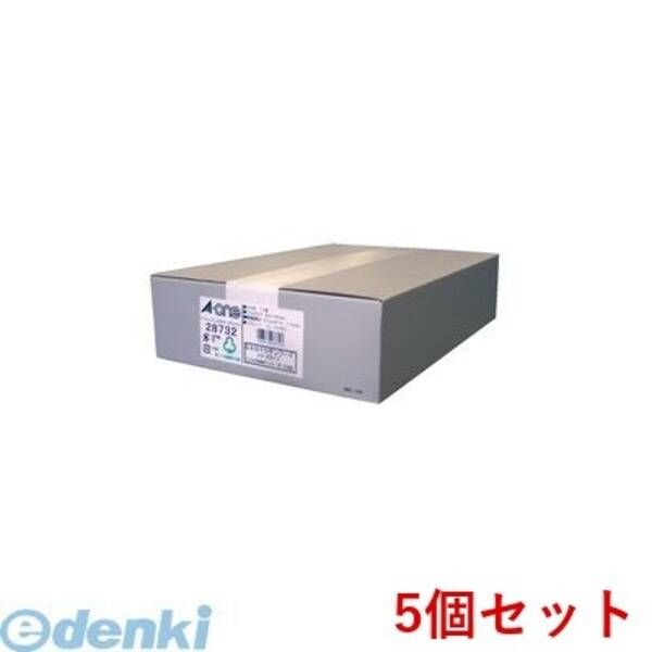 【新品・7営業日以内発送】A-one エーワン 28732×5 【5個入】パソコンプリンタ＆ワープロラベルシール［プリンタ兼用］ SANYOサンワード 10面 500シート入【沖縄離島販売不可】