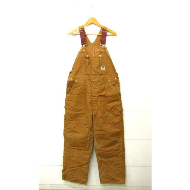 Carhartt カーハート 70S オーバーオール ダック ダブルニー ユニチケ 2枚付き キルティング 70年代 ヴィンテージ サイズ：40×30★FG7968
