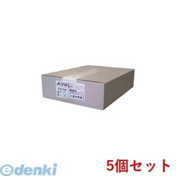 【新品・7営業日以内発送】A-one エーワン 28766×5 【5個入】PPC（コピー）ラベル 4面〈宛名・表示用〉【500枚】【沖縄離島販売不可】
