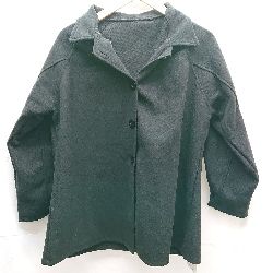 ◇ 新品 ibeul イーベル フロントボタン 長袖 コート サイズM ブラック レディース E 【1301260031469】